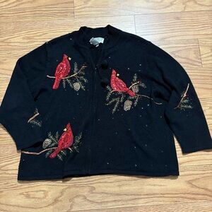 Vintage Cardinal Sweater 2X